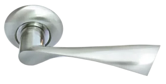 КАПЕЛЛА, ручка дверная MH-01 SN, цвет - белый никель